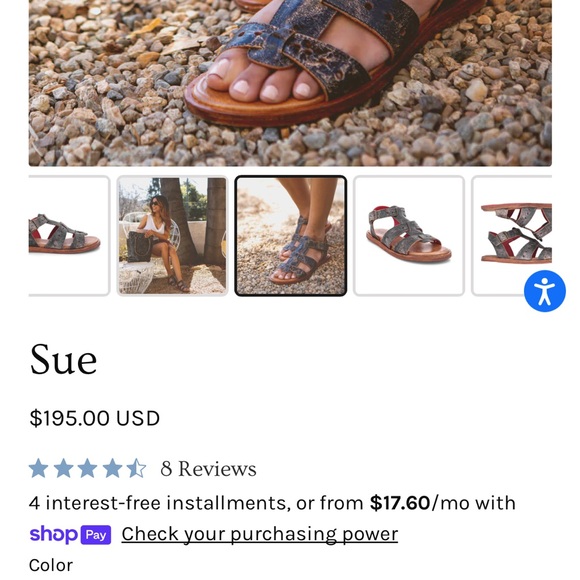 Bedstu Bed Stu Sue black leather sandals new in box - Picture 3 of 3